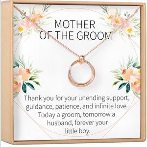 Dear Ava Mother of The Groom Gift Necklace: Parent of The Groom Jewelry